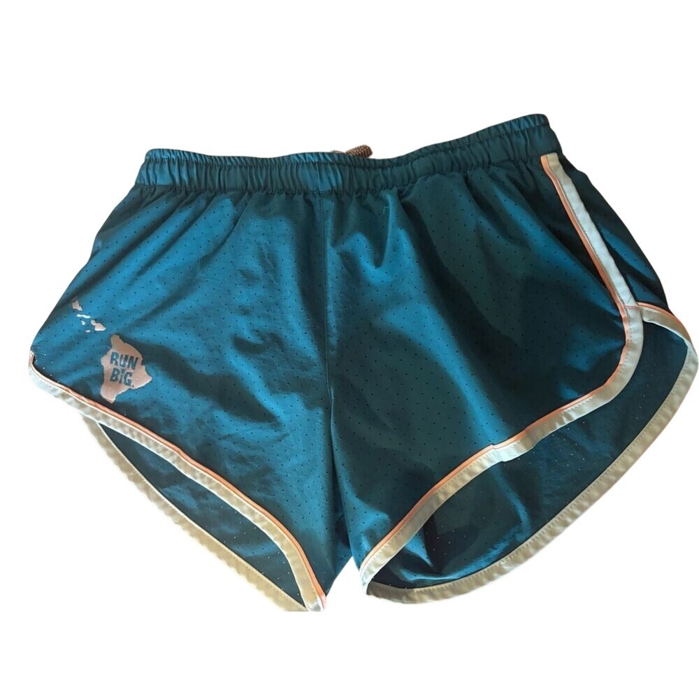 Hawaii Run Big Running Shorts Teal Athletic Gym‎ Activewear